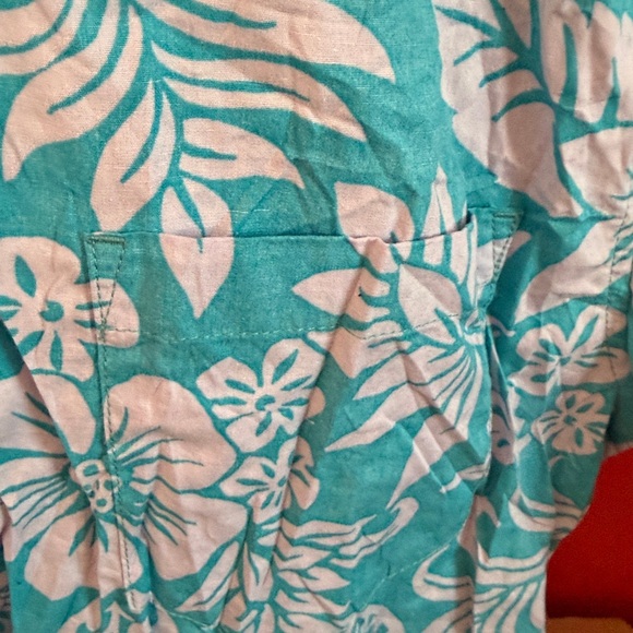 Men's Vibrant Hawaii Floral Short Sleeve Button Up Shirt,, Sz Lg - Picture 4 of 7